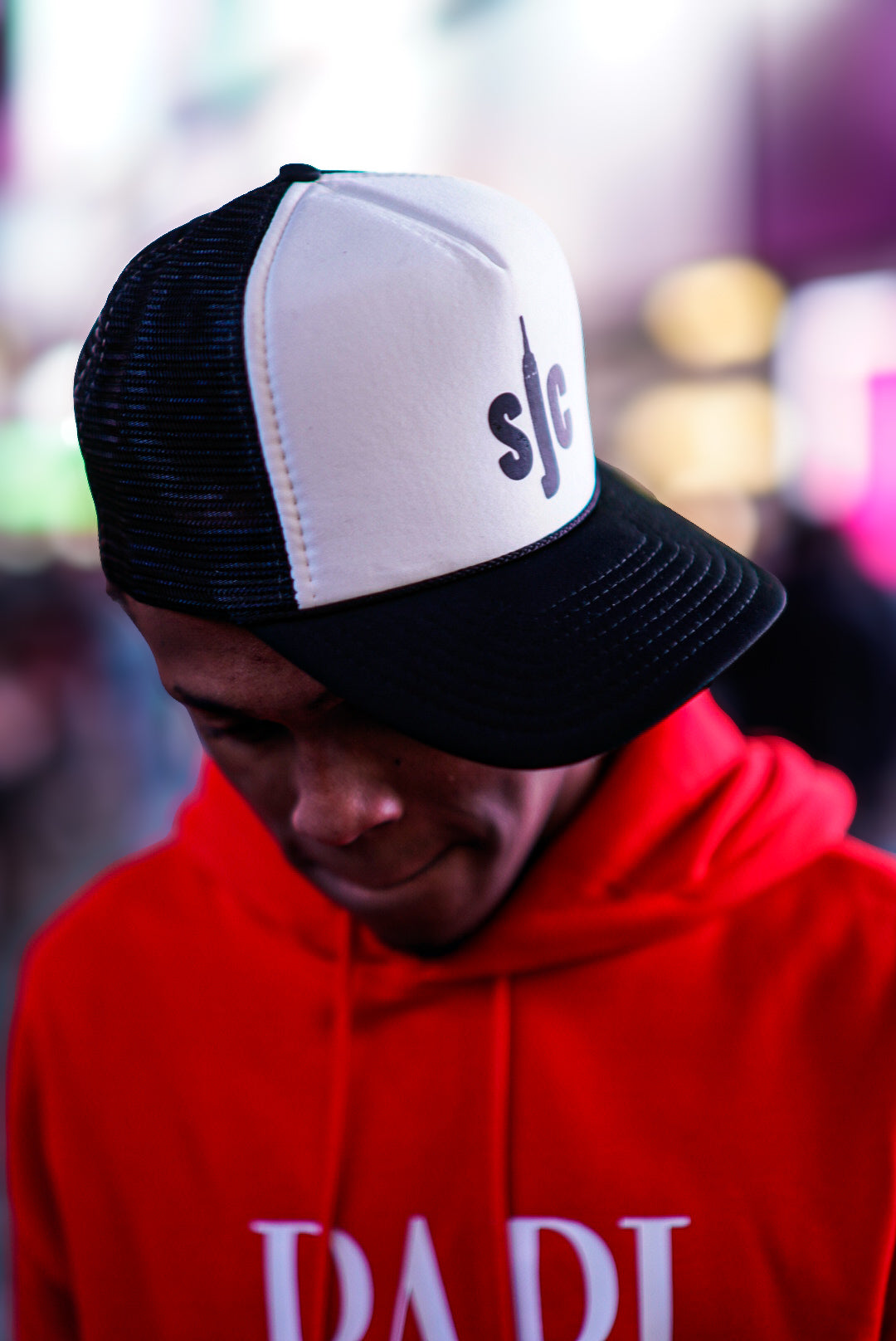 BLACK/WHITE SJC TRUCKER