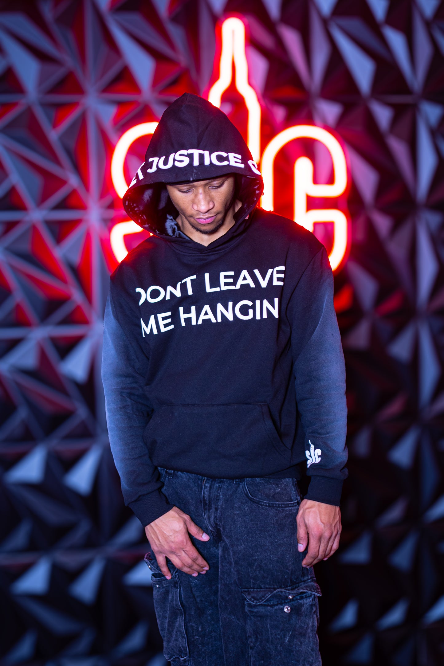 BLACK DONT LEAVE ME HANGIN HOODIE