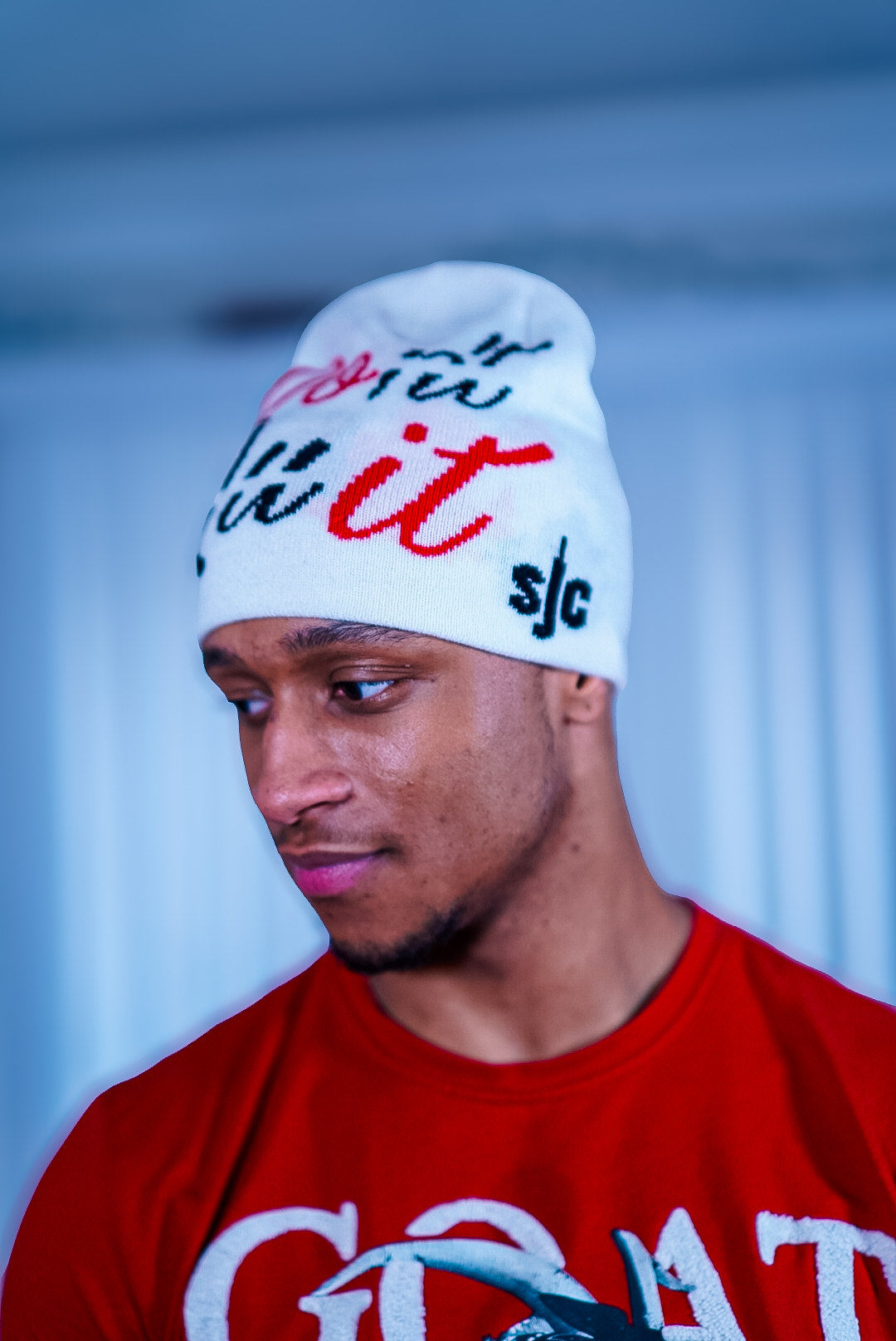 White Dont Quit beanie