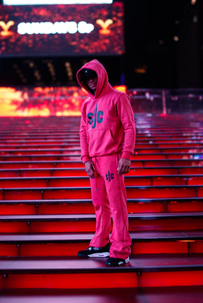 ACID RED FLARED SWEATSUIT